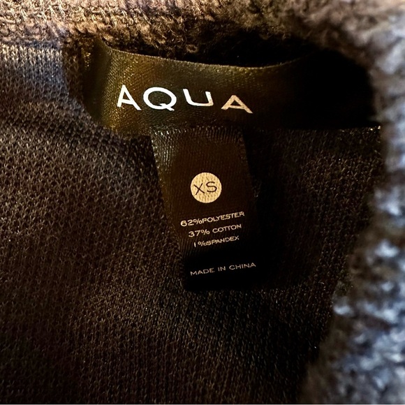 NWT Aqua ‘Boucle Tiered Ruffle Long Sleeve Mini Dress’ in Navy Blue Size XS - Picture 3 of 11